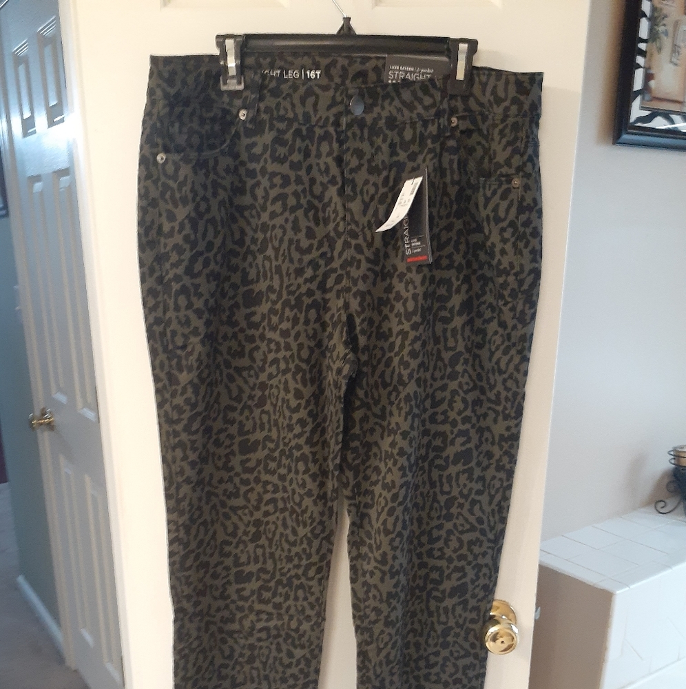 Luxe Sateen Pull-On Jean Animal Print - Tall